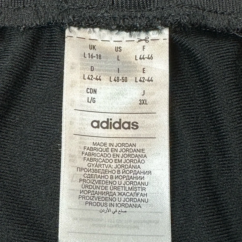 Adidas Black Sweatpants with Signature Stripes